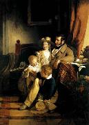 Rudolf von Arthaber with his Children